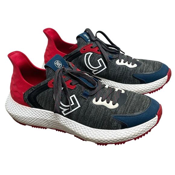 G/FORE MG4X2 Limited Edition Cross Trainer Golf Shoes Men 10 Charcoal Grey Red - Picture 2 of 16